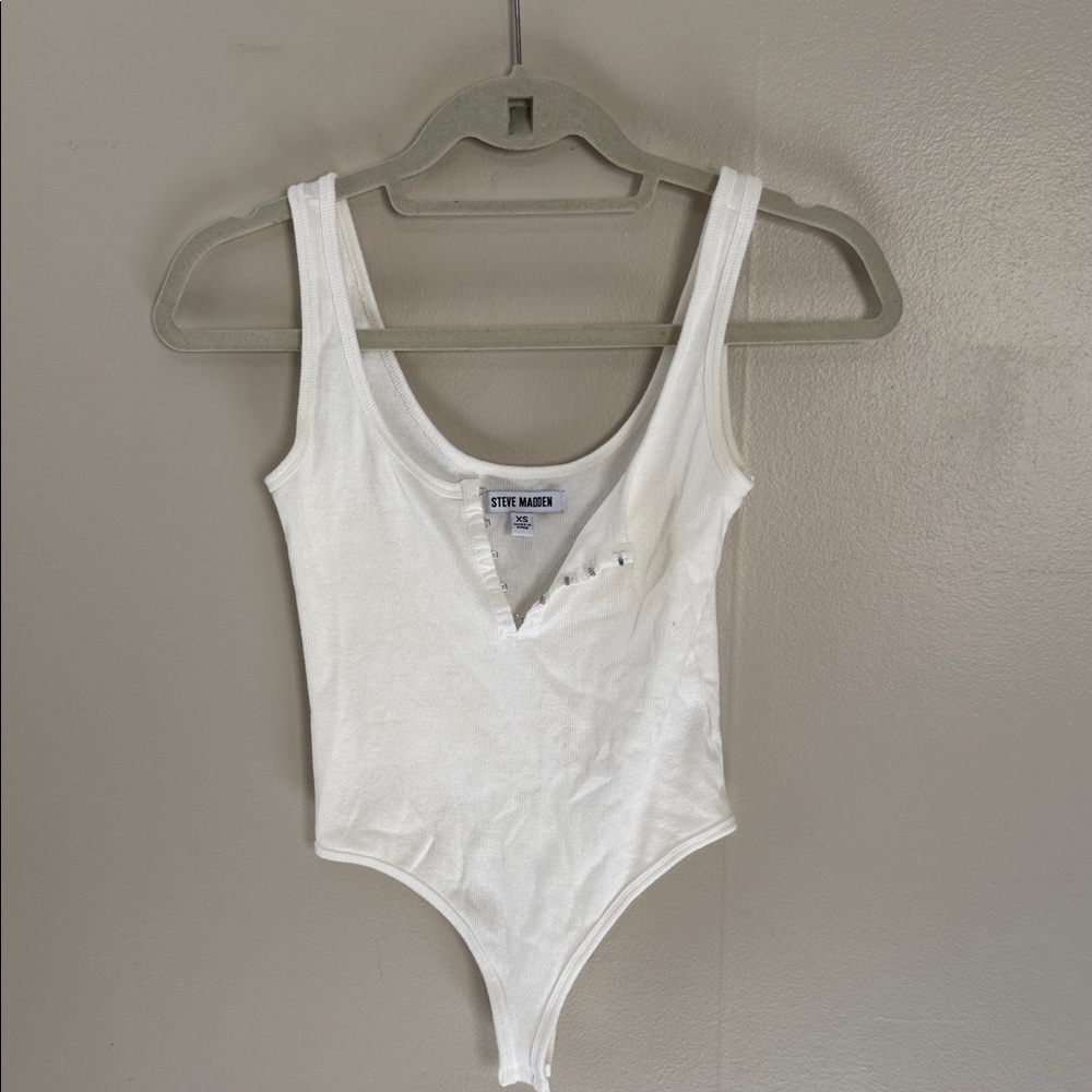 Steve Madden Classic White Kids Bodysuit